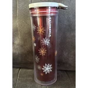 Starbucks Tumbler Coffee Cup Perfect Tea Mug Travel 12oz Red Christmas Drink SEE